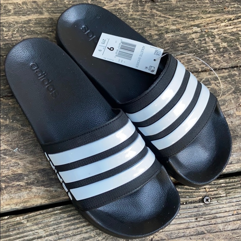 Adidas Adilette Shower Shoes Slides Mens 9